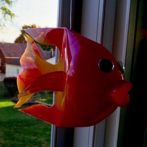 Water bottle fish that are hand made.